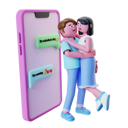پیش‌نمایش فایل couple-celebrating-valentines-with-phone-6801149 از پک ولنتاین