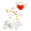 پیش‌نمایش فایل cupid-arrow-and-flying-heart-6801738 از پک ولنتاین