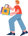 پیش‌نمایش فایل man-holding-shopping-bag-6803265 از پک شخصیت‌های چندمنظوره