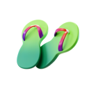 پیش‌نمایش فایل flip-flops-green-5526724 از پک تابستان