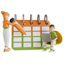 پیش‌نمایش فایل business-schedule-6641717 از پک کاراکتر کسب‌وکار