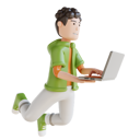 پیش‌نمایش فایل businessman-doing-working-on-laptop-6641735 از پک کاراکتر کسب‌وکار