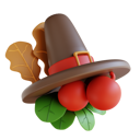 پیش‌نمایش فایل hat-and-cherry-ornament-6820656 از پک روز شکرگزاری
