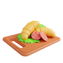 پیش‌نمایش فایل croissant-7084695 از پک غذا