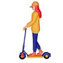 پیش‌نمایش فایل female-riding-electric-scooter-4755217 از پک زن در حال سواری اسکوتر برقی