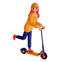 پیش‌نمایش فایل girl-riding-electric-scooter-4755088 از پک زن در حال سواری اسکوتر برقی