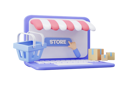پیش‌نمایش فایل online-shoppin-with-laptop-02-6743881 از پک تجارت الکترونیک