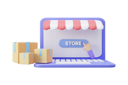 پیش‌نمایش فایل online-shoppin-with-laptop-6743884 از پک تجارت الکترونیک