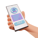 پیش‌نمایش فایل mobile-banking-5655181 از پک گوشی در دست دست