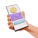 پیش‌نمایش فایل online-bitcoin-trading-5655193 از پک گوشی در دست دست