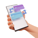 پیش‌نمایش فایل online-money-transfer-5655185 از پک گوشی در دست دست
