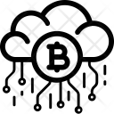 پیش‌نمایش فایل cloud-cryptocurrency از پک مجموعه آیکون بیت کوین