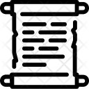 پیش‌نمایش فایل scroll-paper-7 از پک آیکون های قرون وسطی