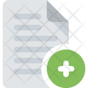 پیش‌نمایش فایل document-plus-file-add-paper از پک اسناد