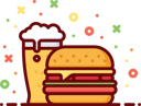 پیش‌نمایش فایل beer-with-burger-1885008 از پک غذا و نوشیدنی