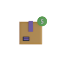 پیش‌نمایش فایل box-and-five-notification-8620506 از پک جعبه تحویل