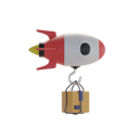 پیش‌نمایش فایل fast-delivery-packages-with-flying-rockets-8620521 از پک جعبه تحویل