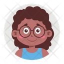پیش‌نمایش فایل glasses-black-girl-5694335 از پک کیرلک آواتار کودک