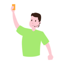 پیش‌نمایش فایل yellow-card-foul-for-football-player-by-referee-5533038 از پک فوتبال