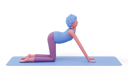 پیش‌نمایش فایل cow-yoga-pose-5010352 از پک حالت‌های یوگا