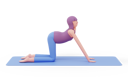 پیش‌نمایش فایل cow-yoga-pose-5010353 از پک حالت‌های یوگا