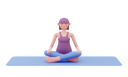 پیش‌نمایش فایل easy-yoga-pose-5010223 از پک حالت‌های یوگا