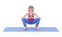 پیش‌نمایش فایل garland-yoga-pose-5010214 از پک حالت‌های یوگا