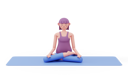 پیش‌نمایش فایل lotus-yoga-pose-5010221 از پک حالت‌های یوگا