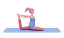 پیش‌نمایش فایل one-leg-pigeon-yoga-pose-5010416 از پک حالت‌های یوگا