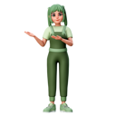 پیش‌نمایش فایل cute-girl-presenting-to-left-side-8177168 از پک دختر بانمک