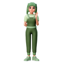 پیش‌نمایش فایل cute-girl-showing-ok-gesture-8177162 از پک دختر بانمک