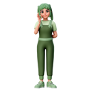 پیش‌نمایش فایل cute-girl-showing-ok-gesture-8177164 از پک دختر بانمک
