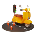 پیش‌نمایش فایل delivery-scooter-5262132 از پک متفرقه