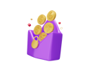 پیش‌نمایش فایل mail-with-gold-coin-5328975 از پک متفرقه
