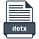 پیش‌نمایش فایل dotx-file-1 از پک فرمت های فایل سند