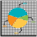 پیش‌نمایش فایل piechart-227 از پک چارت نمودار جلد 1