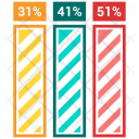 پیش‌نمایش فایل bar-graph-70 از پک نوار و نمودار دایره ای اینفوگرافیک جلد 4