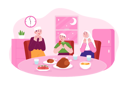 پیش‌نمایش فایل muslim-family-praying-before-iftar-party-5253686 از پک مهمانی افطار