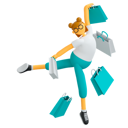 پیش‌نمایش فایل happy-woman-with-handbag-6586004 از پک متفرقه