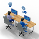 پیش‌نمایش فایل employees-working-in-office-6586907 از پک متفرقه