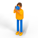 پیش‌نمایش فایل male-photographer-clicking-photo-6586891 از پک متفرقه