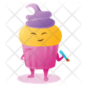 پیش‌نمایش فایل cupcake-holding-paint-brush-5705394 از پک متفرقه