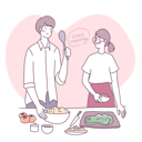 پیش‌نمایش فایل couple-cooking-in-kitchen-4812869 از پک حرفه