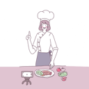 پیش‌نمایش فایل female-chef-4812887 از پک حرفه