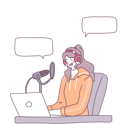 پیش‌نمایش فایل female-podcaster-4812871 از پک حرفه