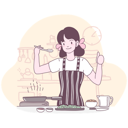 پیش‌نمایش فایل girl-cooking-in-kitchen-4812882 از پک حرفه