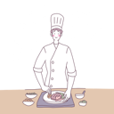 پیش‌نمایش فایل male-chef-cooking-4812870 از پک حرفه
