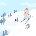 پیش‌نمایش فایل bear-and-penguin-skiing-on-the-snow-4815215 از پک زمستان