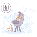 پیش‌نمایش فایل girl-sitting-on-the-sofa-and-listening-a-podcast-4812921 از پک چت آنلاین