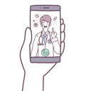 پیش‌نمایش فایل video-calls-from-doctoras-on-smartphone-4812925 از پک چت آنلاین